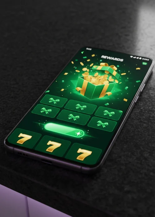 Adrenaline Casino's dynamic bonus offers displayed on a vibrant banner, showcasing Free Spins and match bonuses.